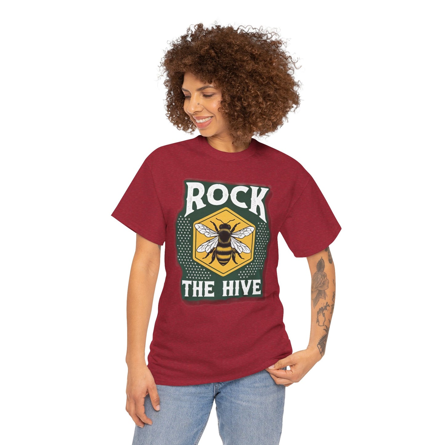 Rock the Hive Vintage Unisex Heavy Cotton Tee - Graphic T-Shirt