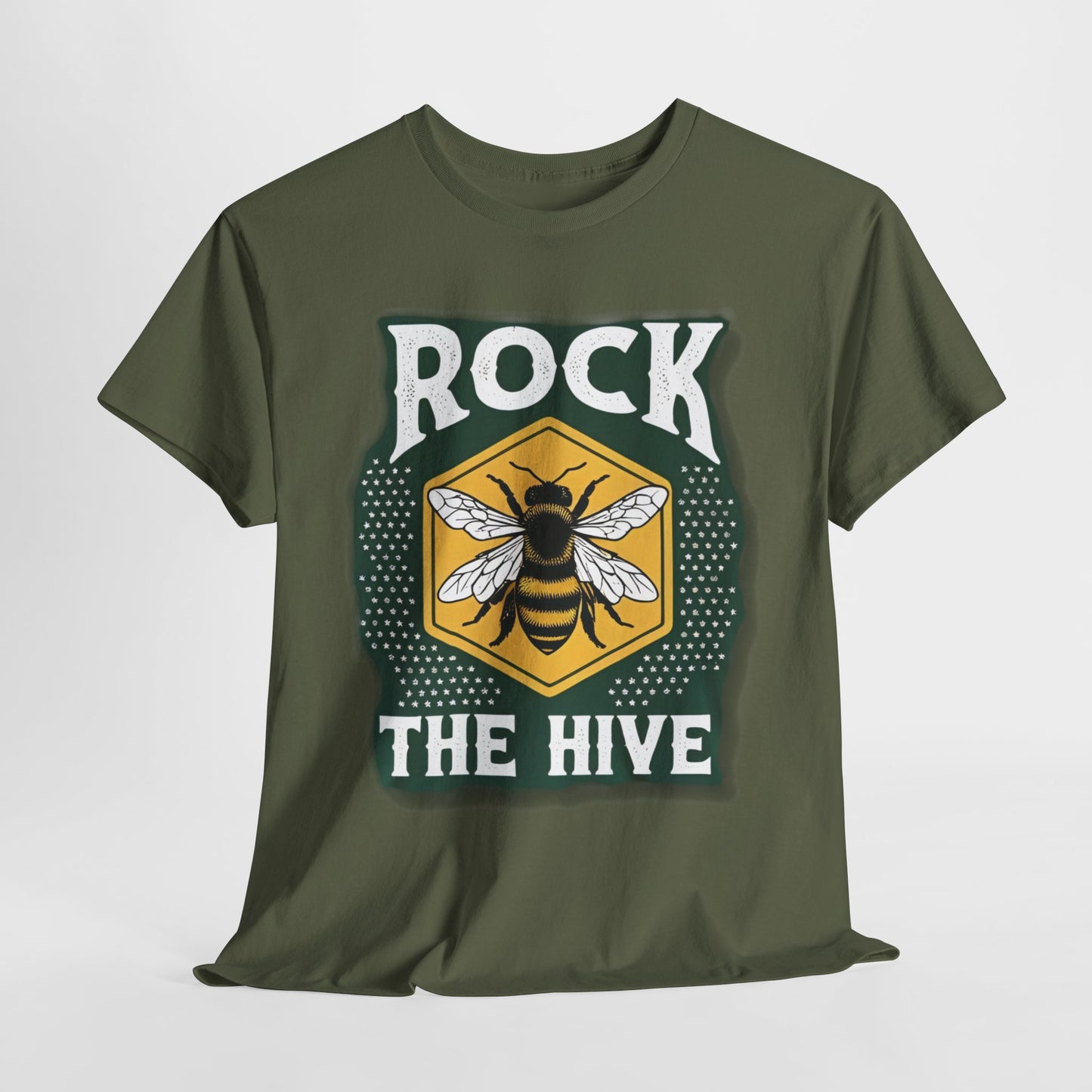 Rock the Hive Vintage Unisex Heavy Cotton Tee - Graphic T-Shirt