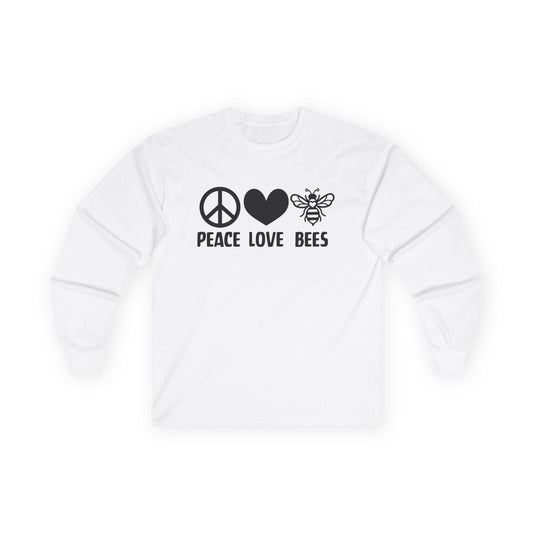 Peace Love Bees Long Sleeve Tee – Land of Bees & Honey