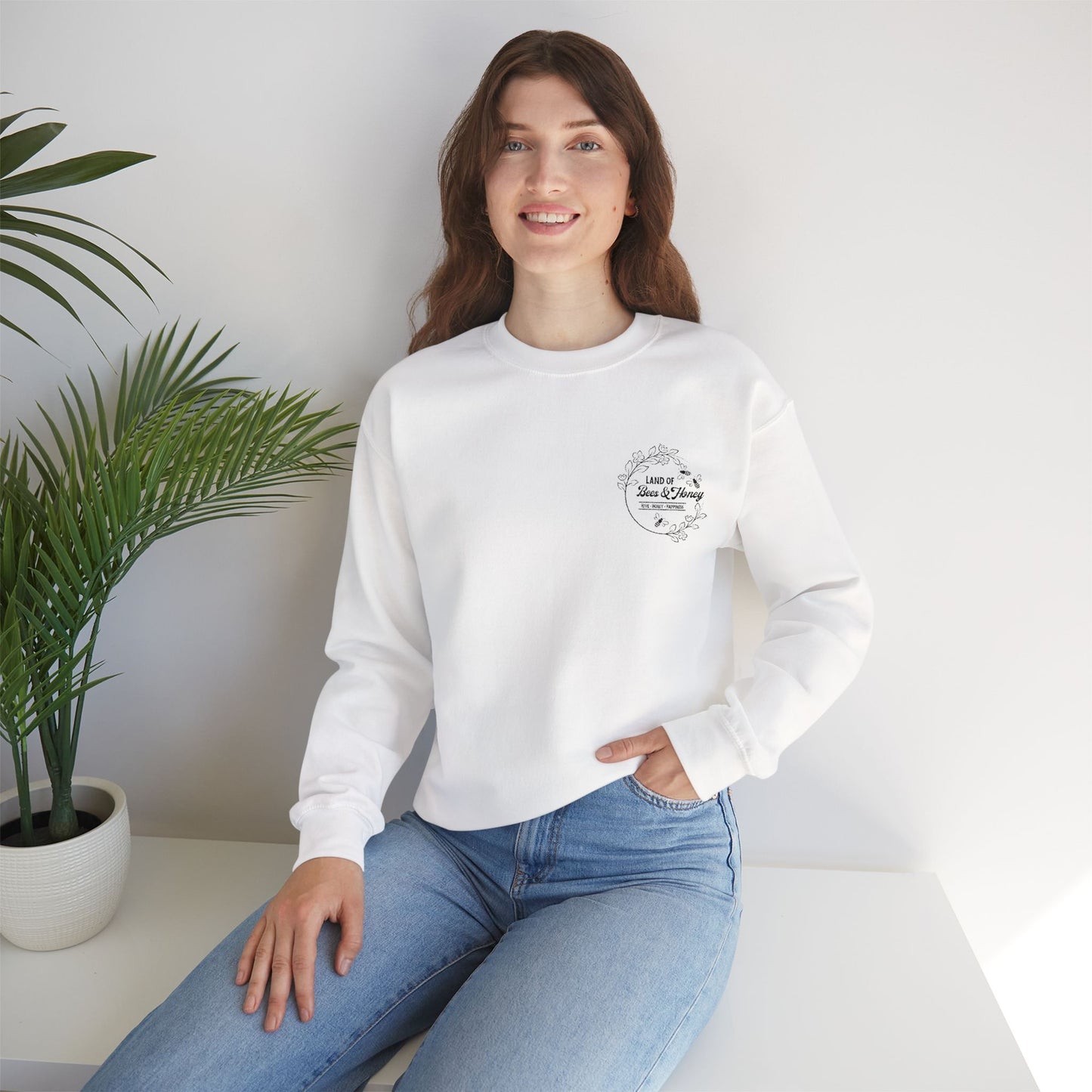 Land of Bees & Honey Logo Crewneck Sweatshirt