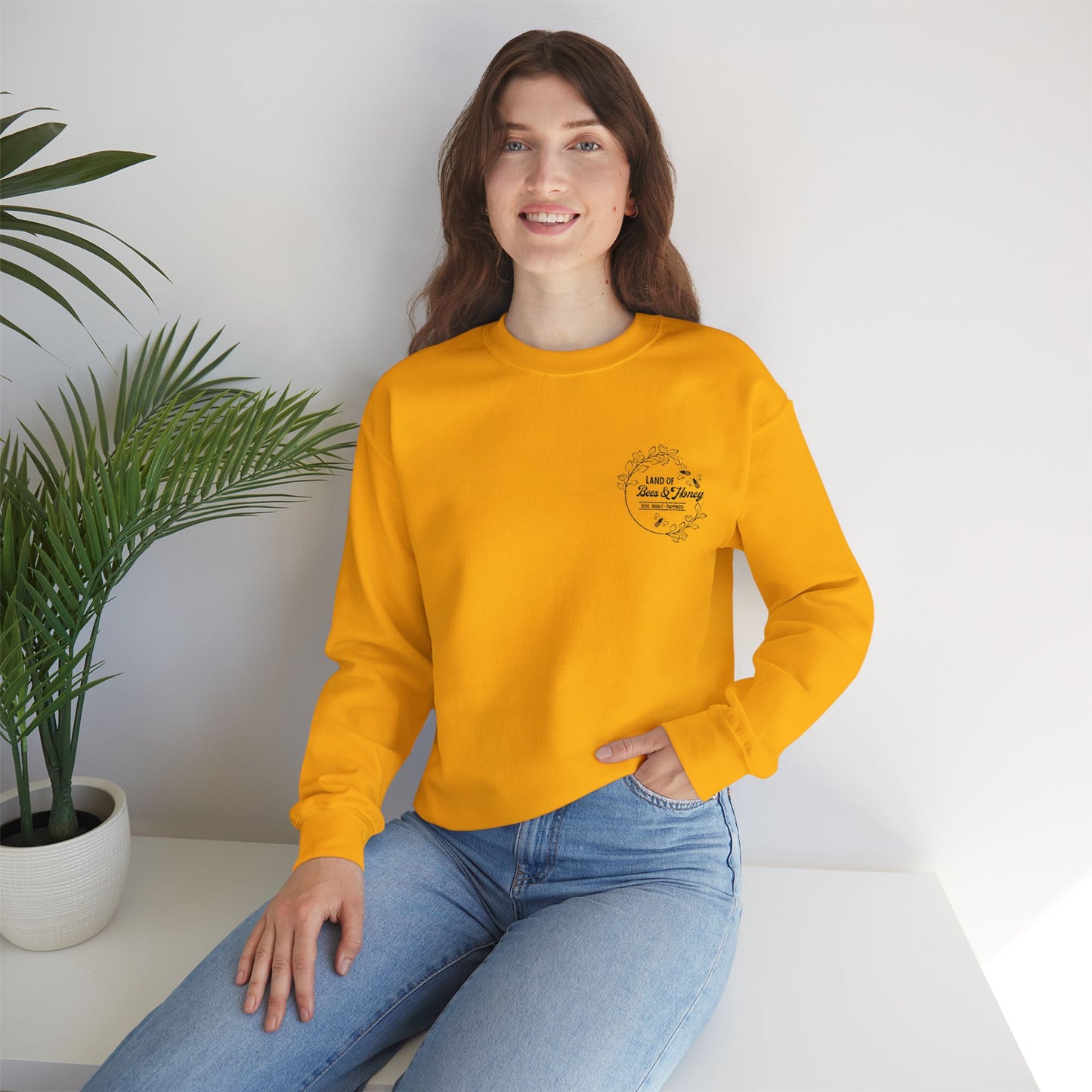 Land of Bees & Honey Logo Crewneck Sweatshirt
