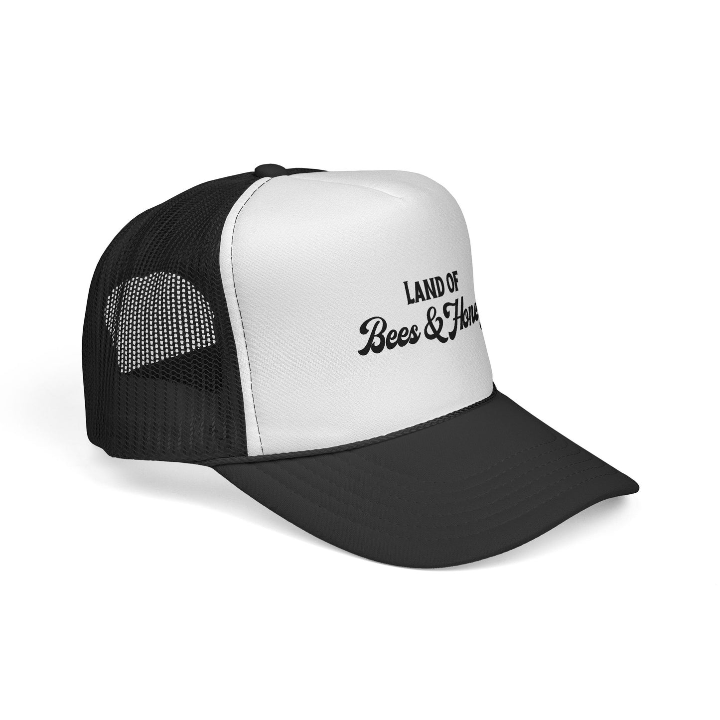 Land of Bees & Honey Trucker Hat – Mesh Snapback Cap
