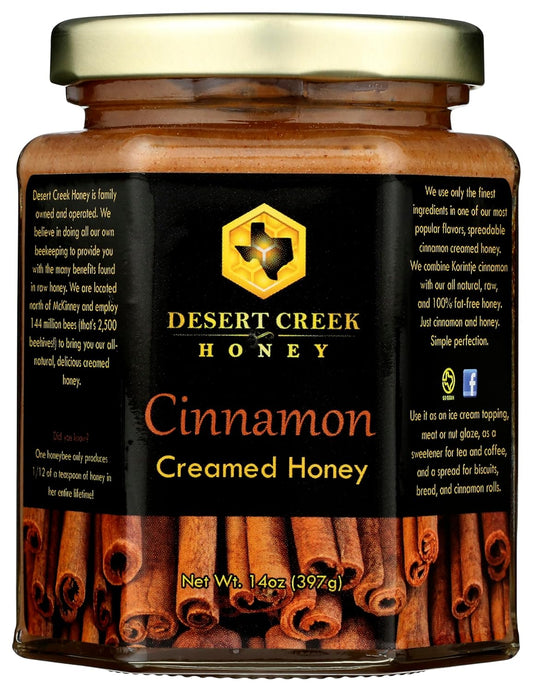 Cinnamon Creamed Honey - 14 oz (Desert Creek Honey)