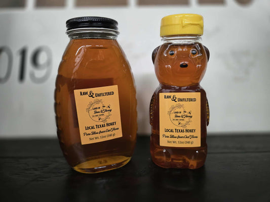 100% Raw Unfiltered Local Texas Honey - 12oz