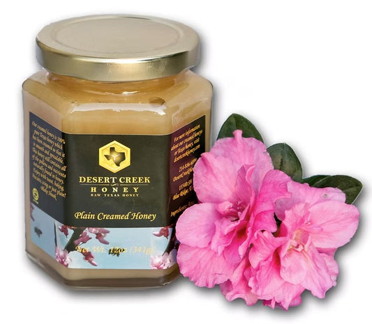 Plain Creamed Honey – 14 oz (Desert Creek Honey)